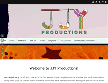 Tablet Screenshot of jjyproductions.com